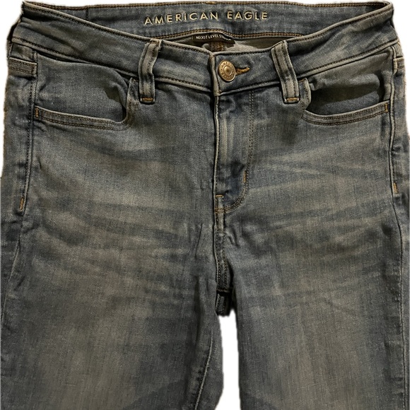 American Eagle Outfitters Light Blue Next Level Stretch Jeans - Picture 2 of 5